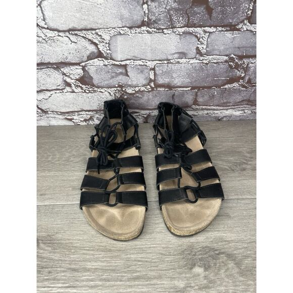 Loeffler Randall Black Leather Pascal Gladiator Strappy Sandals Women Sz 38EU/7M - Picture 5 of 16